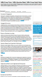 Mobile Screenshot of mbaexamnotes.com